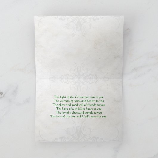 Keltische Knoop Triskelion Rode Kerst Kaart (Binnen)