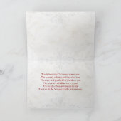 Keltische Knoop Triskelion Rood & Groen Kerst Kaar Feestdagen Kaart (Binnen)