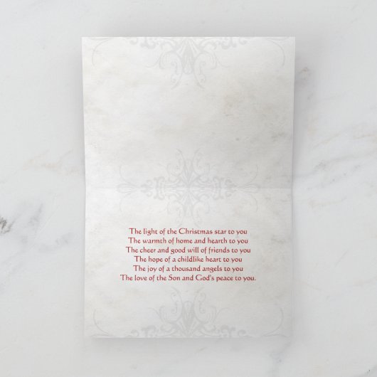 Keltische Knoop Triskelion Rood & Groen Kerst Kaar Feestdagen Kaart (Binnen)