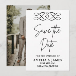 Keltische Knoop Trouwkaart Save-the-Date Kaart