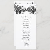 Keltische Knoop Twining Vines Trouwprogramma Programmakaart (Voorkant / Achterkant)