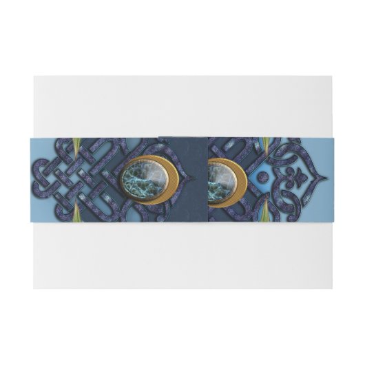 Keltische knoop uitnodigingen wikkel (Achterkant Voorbeeld)