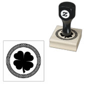 Keltische knoop vier blad klaver stempel (Gestempeld)