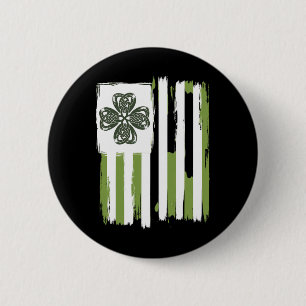 Keltische Knoop Vierbladige Klaver Strepen Ontwerp Ronde Button 5,7 Cm