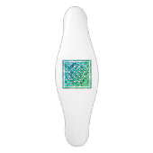 Keltische Knoop - Vierkant Blauwgroen Keramische Kastgreep (Voorkant)