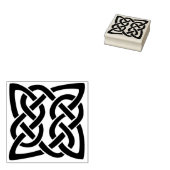 Keltische knoop vierkante kunst stempel (Gestempeld)