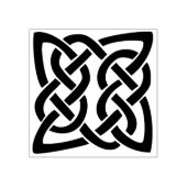 Keltische knoop vierkante kunst stempel (Afrduk)