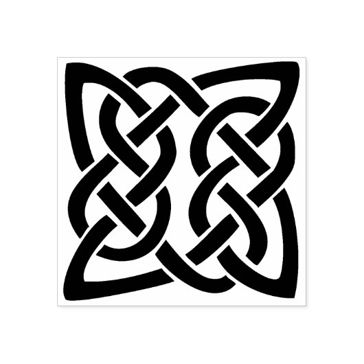 Keltische knoop vierkante kunst stempel (Afrduk)