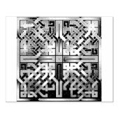 Keltische Knoop Vierkante Rubber Stamp Rubberstempel (Afrduk)