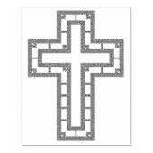 Keltische knoop voor kruispatroon, kunststempel rubberstempel (Afrduk)