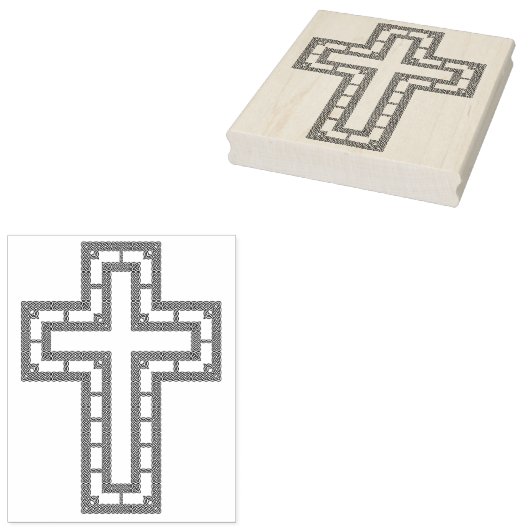 Keltische knoop voor kruispatroon, kunststempel rubberstempel (Gestempeld)