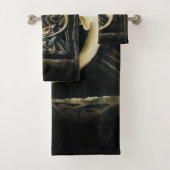 Keltische knoop werk crème draak bad handdoek (Insitu)