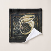 Keltische knoop werk crème draak bad handdoek (Wasdoekje)