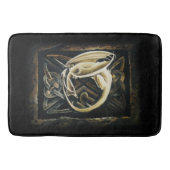 Keltische knoop werk crème draak badmat (Voorkant)