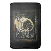 Keltische knoop werk crème draak badmat (Voorkant Verticaal)