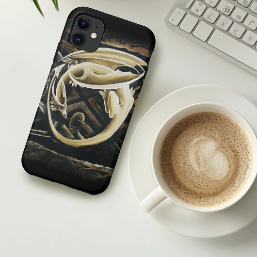 Keltische knoop werk crème draak Case-Mate iPhone case