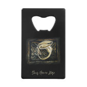 Keltische knoop werk crème draak creditkaart flessenopener (Achterkant)