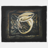 Keltische knoop werk crème draak fleece deken (Voorkant (Horizontaal))