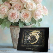 Keltische knoop werk crème draak kaart