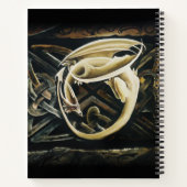 Keltische knoop werk crème draak notitieboek (Achterkant)