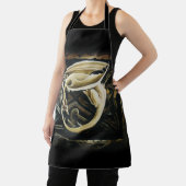 Keltische knoop werk crème draak schort (Insitu)