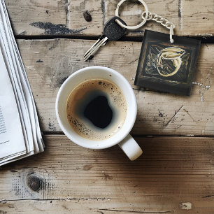 Keltische knoop werk crème draak sleutelhanger