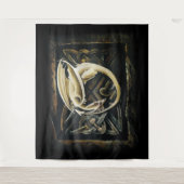 Keltische knoop werk crème draak wandkleed (Voorkant)