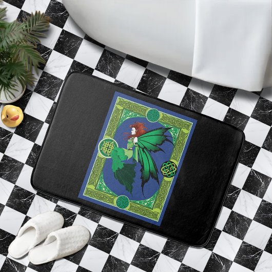 Keltische knoop werk groene fee badmat