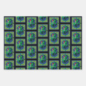 Keltische knoop werk groene fee inpakpapier vel (Voorkant 3)