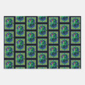 Keltische knoop werk groene fee inpakpapier vel (Voorkant 2)