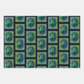 Keltische knoop werk groene fee inpakpapier vel (Voorkant)