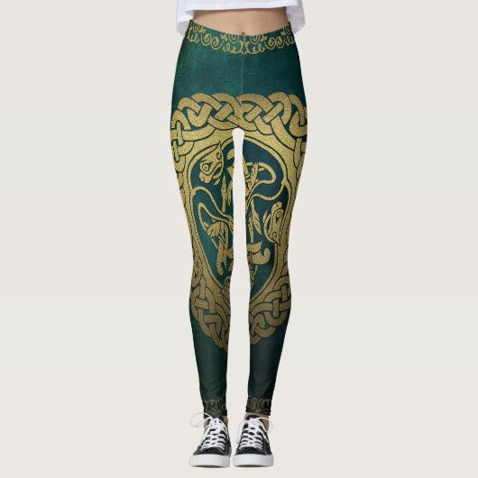 Keltische Knoop Werk Leggings (Voorkant)