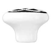 Keltische knoop werkcirkel keramische knop (Zijkant)