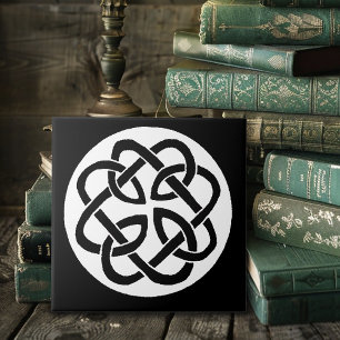 Keltische knoop werkcirkel tegeltje
