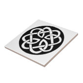 Keltische knoop werkcirkel tegeltje (Zijkant)