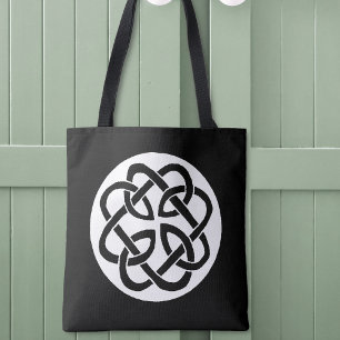 Keltische knoop werkcirkel tote bag