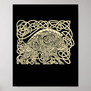 Keltische Knoopwerk Ever - Oud Stam Symbool Sticke Poster