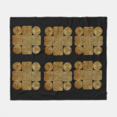 Keltische Knoopwerk Kruis Fleece Deken (Voorkant (Horizontaal))