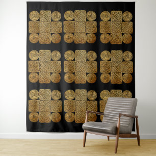 Keltische Knoopwerk Kruis Wandkleed