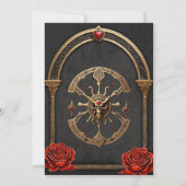 Keltische knopen en een hart in gotische elegantie kaart (Achterkant)