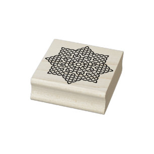 keltische knot star mandala kunststempel rubberstempel