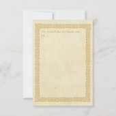 Keltische Knots Iers Gaelic Dank u Sjabloon (Achterkant)