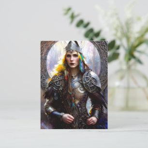 Keltische krijger koningin briefkaart