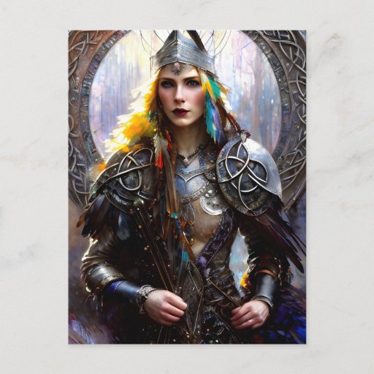 Keltische krijger koningin briefkaart (Voorkant)