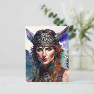 Keltische krijger prinses briefkaart
