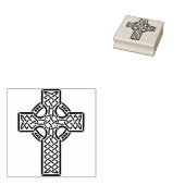 Keltische kruis 3 illustratie art stempel (Gestempeld)