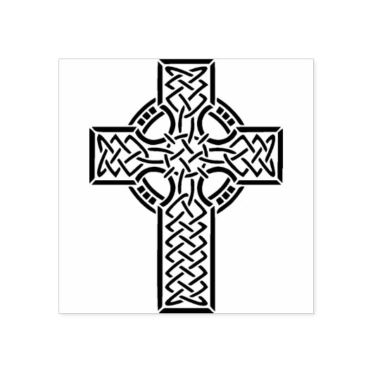 Keltische kruis 3 illustratie art stempel (Afrduk)