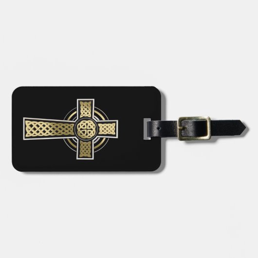 Keltische kruis bagagelabel (Voorkant horizontaal)