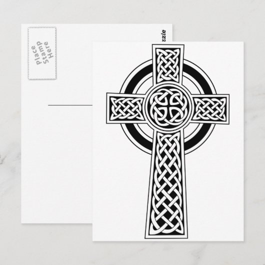 Keltische Kruis Briefkaart (Voorkant / Achterkant)