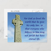 Keltische kruis briefkaart (Voorkant / Achterkant)